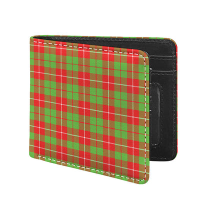 Xmas Plaid Pattern Print Bifold Wallet