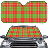 Xmas Plaid Pattern Print Car Windshield Sun Shade