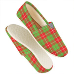 Xmas Plaid Pattern Print Casual Shoes