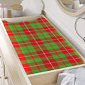 Xmas Plaid Pattern Print Changing Pad Cover