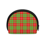 Xmas Plaid Pattern Print Coin Purse