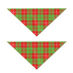 Xmas Plaid Pattern Print Dog Bandana
