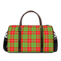 Xmas Plaid Pattern Print Duffel Bag