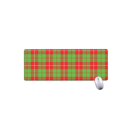 Xmas Plaid Pattern Print Extended Mouse Pad