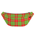 Xmas Plaid Pattern Print Fanny Pack