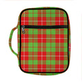 Xmas Plaid Pattern Print Front Pocket Bible Bag