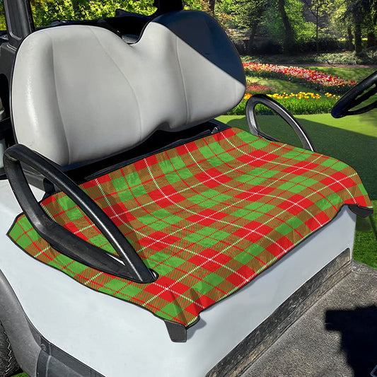 Xmas Plaid Pattern Print Golf Cart Seat Cover