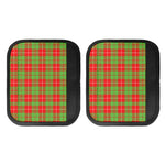 Xmas Plaid Pattern Print Handle Covers