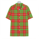 Xmas Plaid Pattern Print Hawaiian Shirt