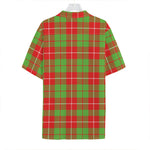 Xmas Plaid Pattern Print Hawaiian Shirt