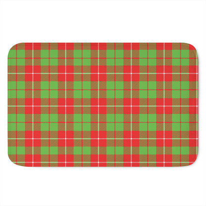 Xmas Plaid Pattern Print Indoor Door Mat