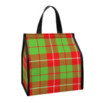 Xmas Plaid Pattern Print Insulated Lunch Tote