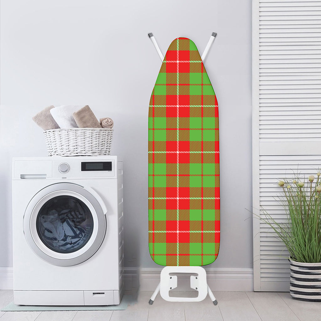 Xmas Plaid Pattern Print Ironing Board Cover