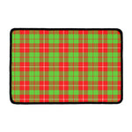 Xmas Plaid Pattern Print Kitchen Mat