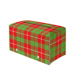 Xmas Plaid Pattern Print Leather Tissue Box Cover