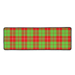Xmas Plaid Pattern Print Long Kitchen Mat