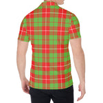 Xmas Plaid Pattern Print Men's Shirt