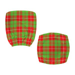 Xmas Plaid Pattern Print Office Chair Cover