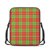 Xmas Plaid Pattern Print Rectangular Crossbody Bag