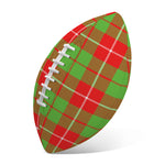 Xmas Plaid Pattern Print Rugby Ball