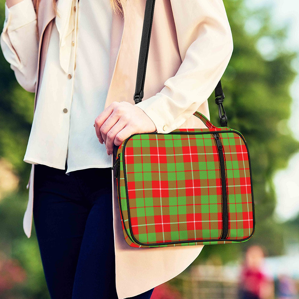 Xmas Plaid Pattern Print Shoulder Strap Bible Bag