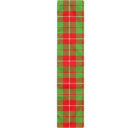 Xmas Plaid Pattern Print Table Runner