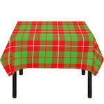 Xmas Plaid Pattern Print Tablecloth