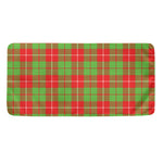 Xmas Plaid Pattern Print Towel