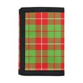 Xmas Plaid Pattern Print Trifold Wallet