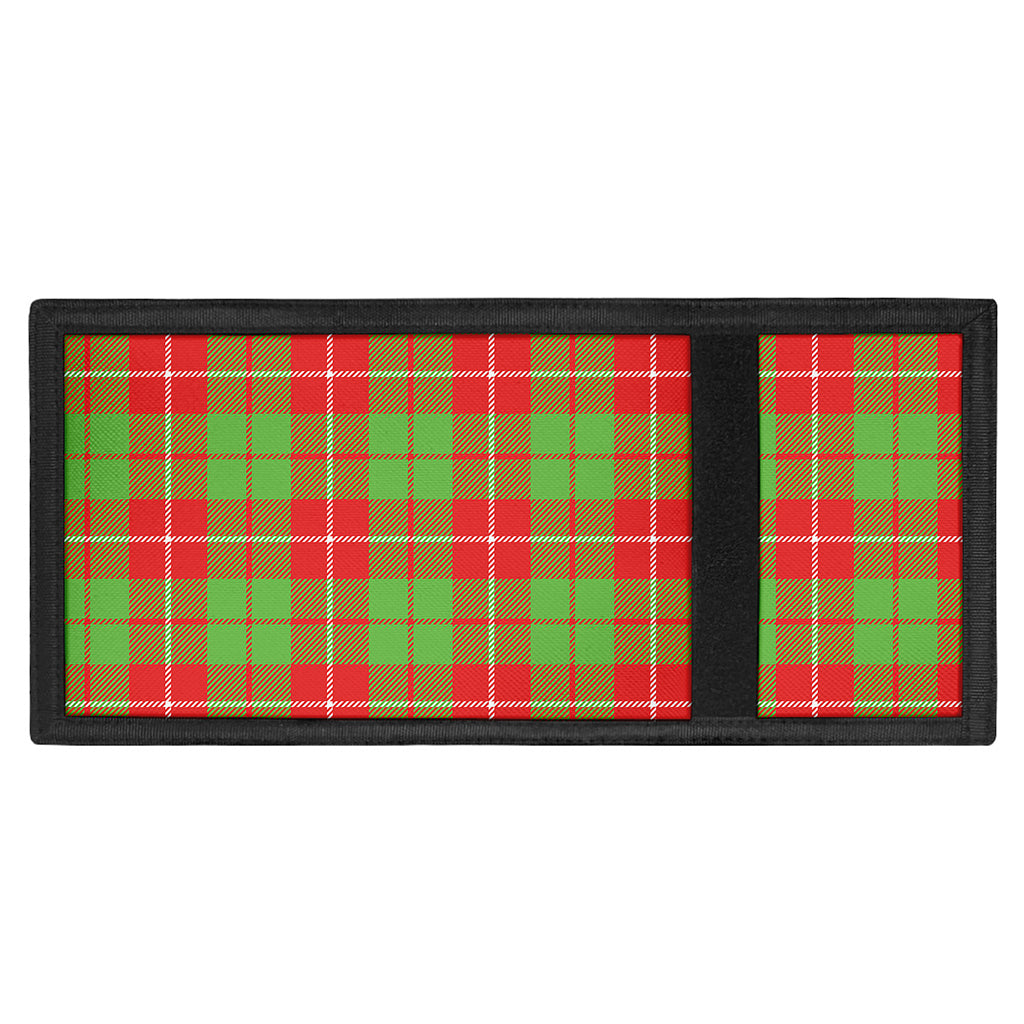 Xmas Plaid Pattern Print Trifold Wallet