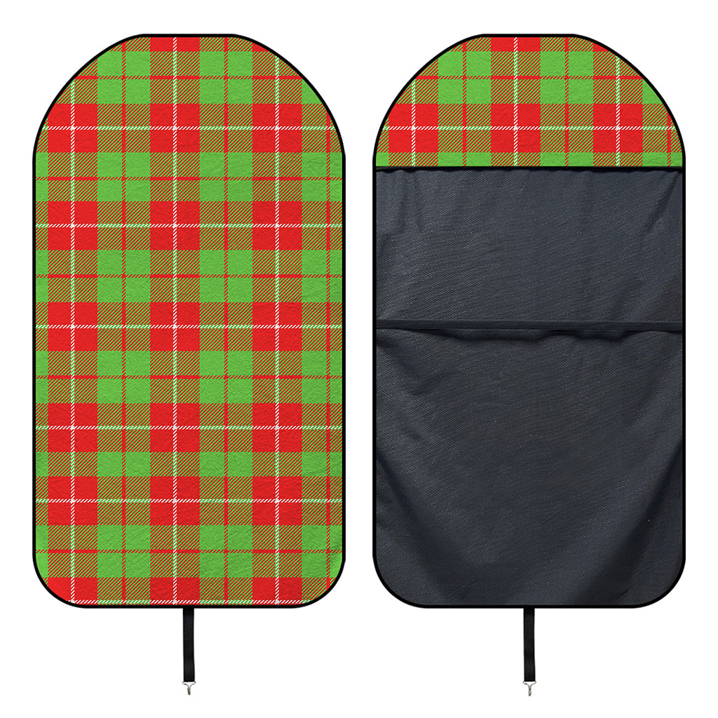Xmas Plaid Pattern Print Waterproof Car Seat Cover