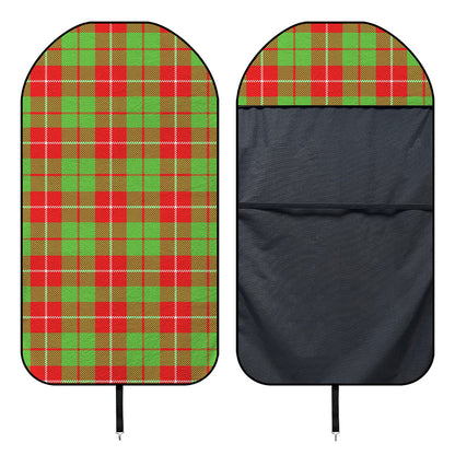 Xmas Plaid Pattern Print Waterproof Car Seat Cover