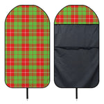 Xmas Plaid Pattern Print Waterproof Car Seat Cover