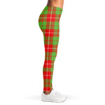 Xmas Plaid Pattern Print Women's Leggings