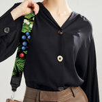 Xmas Poinsettia Pattern Print Bag Strap