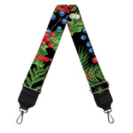 Xmas Poinsettia Pattern Print Bag Strap