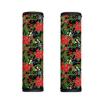 Xmas Poinsettia Pattern Print Handle Covers