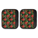Xmas Poinsettia Pattern Print Handle Covers
