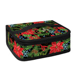 Xmas Poinsettia Pattern Print Small Lunch Bag