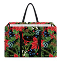 Xmas Poinsettia Pattern Print Utility Tote Bag