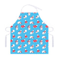 Xmas Polar Bear Pattern Print Adjustable Apron