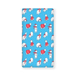 Xmas Polar Bear Pattern Print Baby Crib Sheet