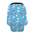 Xmas Polar Bear Pattern Print Baby Seat Cover