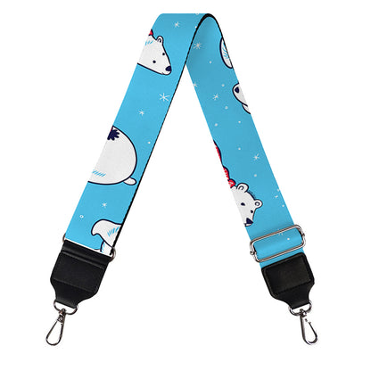 Xmas Polar Bear Pattern Print Bag Strap