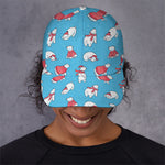 Xmas Polar Bear Pattern Print Baseball Cap