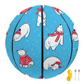 Xmas Polar Bear Pattern Print Basketball