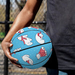 Xmas Polar Bear Pattern Print Basketball