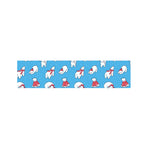 Xmas Polar Bear Pattern Print Bed Runner