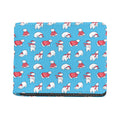 Xmas Polar Bear Pattern Print Bifold Wallet