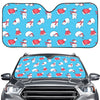 Xmas Polar Bear Pattern Print Car Windshield Sun Shade